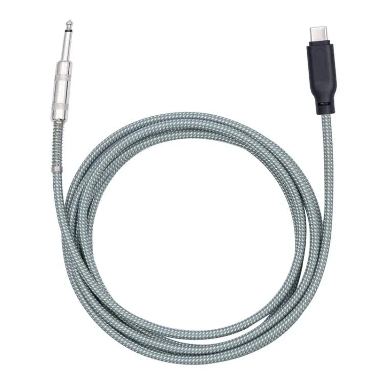 6.35mm Male To TYPE-C Male Electric Guitar Mobile Phone Computer Recording Audio Cable, 1m, 2m, 3m, 5m