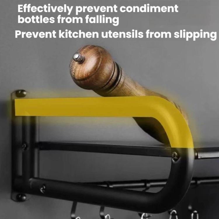 Heavy-Duty Stainless Steel Wall-Mounted Microwave Shelf Kitchen Oven Rack With Hook, 36x36.5cm, 45x36.5cm, 51x36.5cm, 56x36.5cm