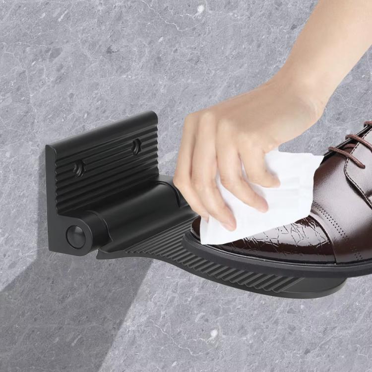Space Aluminum Bathroom Step Stool Anti-Slip Shower Footrest for Pregnant Women & Elderly