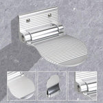 Space Aluminum Bathroom Step Stool Anti-Slip Shower Footrest for Pregnant Women & Elderly