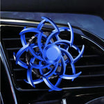 Car Air Vent Ornament With Fragrance Pads Rotating Snowflake Spider Automotive Decoration, Spider Red, Spider Sliver, Spider Blue, Spider Purple, Snowflake Red, Snowflake Sliver, Snowflake Blue, Snowflake Purple