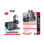 ipega 12-in-1 Multi-Function Charging Dock for Nintendo Switch 2/Switch Joy-Con Charging, Pro Controller Dock, Cooling Fan, Game & Headset Storage Organizer, 12-in-1