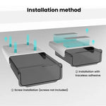 Hidden Under-Desk Drawer Storage Box Drill-Free Organizer Box, Transparent White Small, Transparent Black Small, Matte Black Medium, Matte Transparent Medium, Transparent Black Large, Transparent White Large, Matte White Large, Matte Black Large       ...