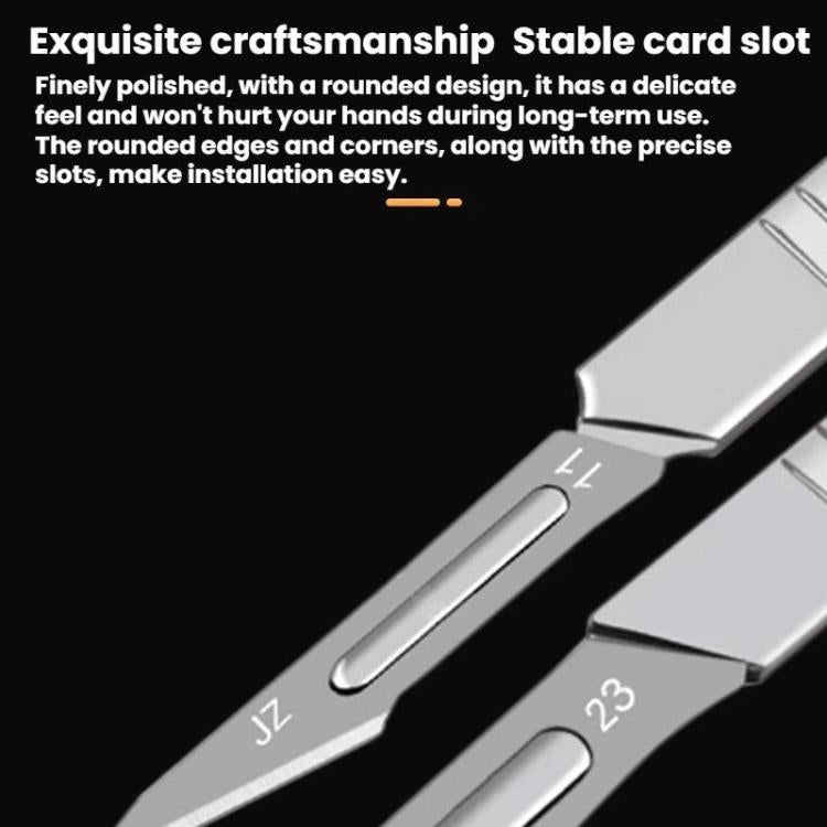JunBei 11pcs /Set Fruit Carving Knife Set Cell Phone Repair Disassembly Auxiliary Blade Knife Handle, No.23, No.11