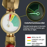 Propane Tank Refill Adapter With Luminous Gauge And Valve Gas Cylinder Filling Connector