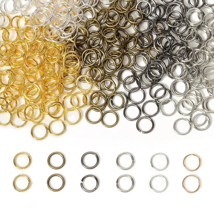 200pcs Handmade Jewelry Jump Rings DIY Accessories, 0.5 x 3mm, 0.5 x 4mm, 0.7 x 5mm, 0.9 x 6mm, 1.0 x 7mm, 1.0 x 8mm, 1.2 x 9mm, 1.2 x 10mm, 1.2 x 12mm