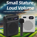DIYO-1125 Multifunctional Outdoor High-Volume Microphone With Battery Display Teacher Classroom Voice Amplifier, Wireless Single Mic White, Wireless Single Mic Black, Wireless Single Headwear White, Wireless Single Headwear Black, Wireless Dual Mic Whi...