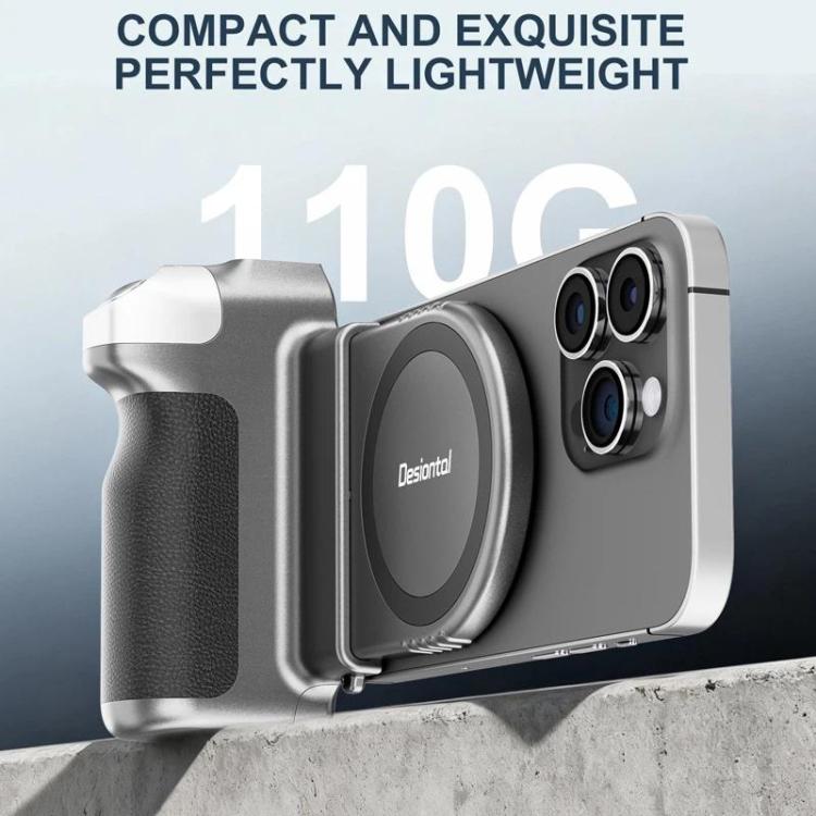 Desiontal GP-06 Magnetic Retractable Phone Shooting Grip Stabilizer Handle For Live Stream & Outdoor Selfie, GP-06