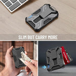 For AirTag 2nd Gen / AirTag 1st Gen RFID Blocking Aluminum Metal Wallet Card Holder
