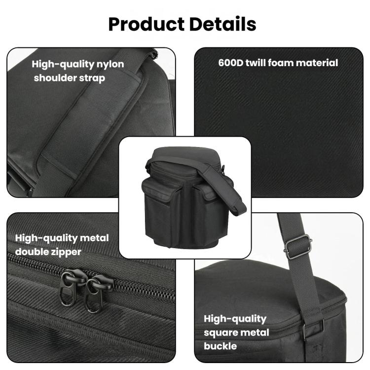 Crossbody Bag For Bose S1 Pro And S1 Pro+ Speaker Dual Pocket Shoulder Case, Crossbody Bag