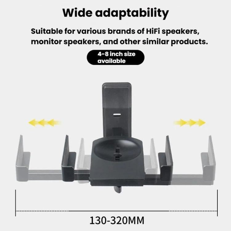 Adjustable Angle Wall Mount Speaker Stand Surround Sound Monitor Speaker Bracket, LKT-383, LKT-383S