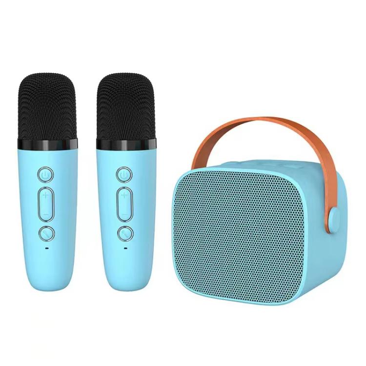 Portable Bluetooth Speaker With Detachable Microphone Kids Family Karaoke Set, Sky Blue Dual Mic, Pink Dual Mic, White Dual Mic, Sky Blue Single Mic, Pink Single Mic, White Single Mic