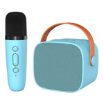 Portable Bluetooth Speaker With Detachable Microphone Kids Family Karaoke Set, Sky Blue Dual Mic, Pink Dual Mic, White Dual Mic, Sky Blue Single Mic, Pink Single Mic, White Single Mic