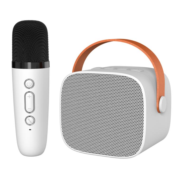 Portable Bluetooth Speaker With Detachable Microphone Kids Family Karaoke Set, Sky Blue Dual Mic, Pink Dual Mic, White Dual Mic, Sky Blue Single Mic, Pink Single Mic, White Single Mic