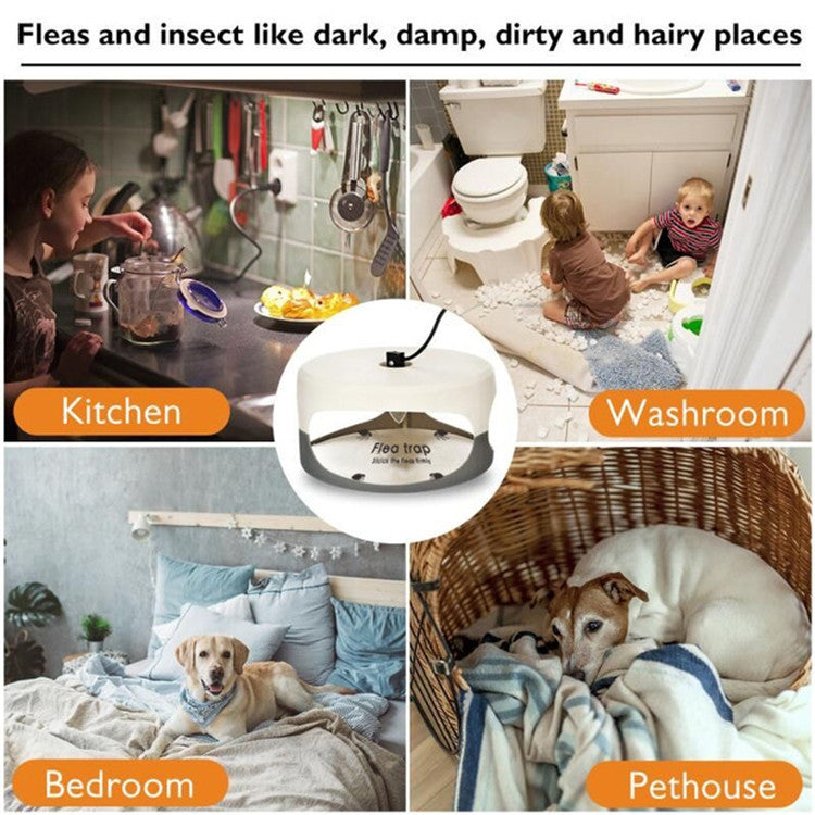 Flea Trap Pet Home Flea Lamp, US Plug, UK Plug, EU Plug, AU Plug, JP Plug