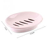 Double Lattice Home Bathroom Soap Dish Box Case Holder Container