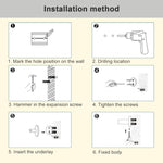 Stainless Steel Towel Bar Rotating Towel Rack Bathroom Kitchen Wall-mounted Towel Polished Rack Holder, Brushed Two Poles, Brushed Three Poles, Brushed Four Poles, Brushed Five Poles