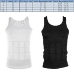 3PCS Men Slimming Body Shaper Vest Underwear, XXL, S, L, M, XL