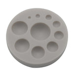 Round Silicone Fondant Cake Mold DIY Baking Decoration Chocolate Tool, Round Silicone(Grey), Round Silicone(Pink)