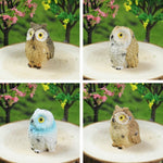 4 PCS/Set Mini Simulation Owl Gardening Decorative Animal Ornaments, Animal Ornaments