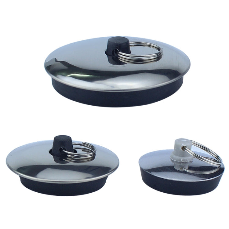 3 PCS Sink Rubber Plug Wash Basin Bathtub Plug Mop Pool Laundry Pool Blocking Plug, M, L