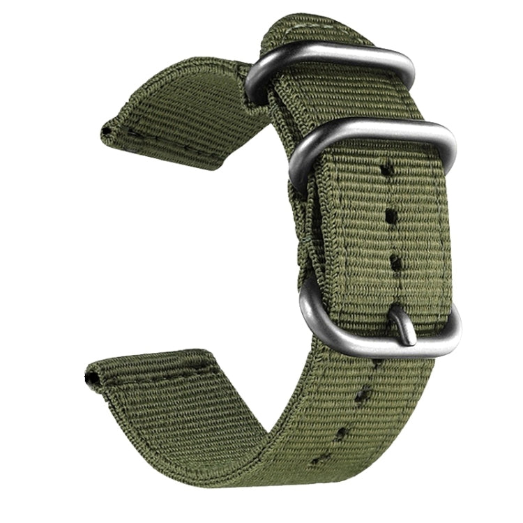 Washable Nylon Canvas Watchband, 18mm, 20mm, 22mm, 24mm