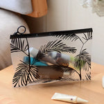 5 PCS Fashion Travel Women Clear Transparent Cosmetic Bag Small Large PVC Necessary Makeup Bag Case Bath Wash Organizer Set