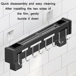 Kitchen Wall-mounted Rack Free Punching Chopsticks Holder, Brushed 30cm, Brushed 40cm, Brushed 50cm, Brushed 60cm, Black 30cm, Black 40cm, Black 50cm, Black 60cm