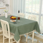 Cloth Cotton Dining Tablecloth Decoration Cloth, 60x90cm, 100x140cm, 140x140cm, 140x180cm, 140x200cm, 140x220cm, 70x70cm