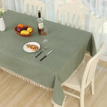 Cloth Cotton Dining Tablecloth Decoration Cloth, 110x140cm, 90x90cm, 120x160cm, 120x120cm