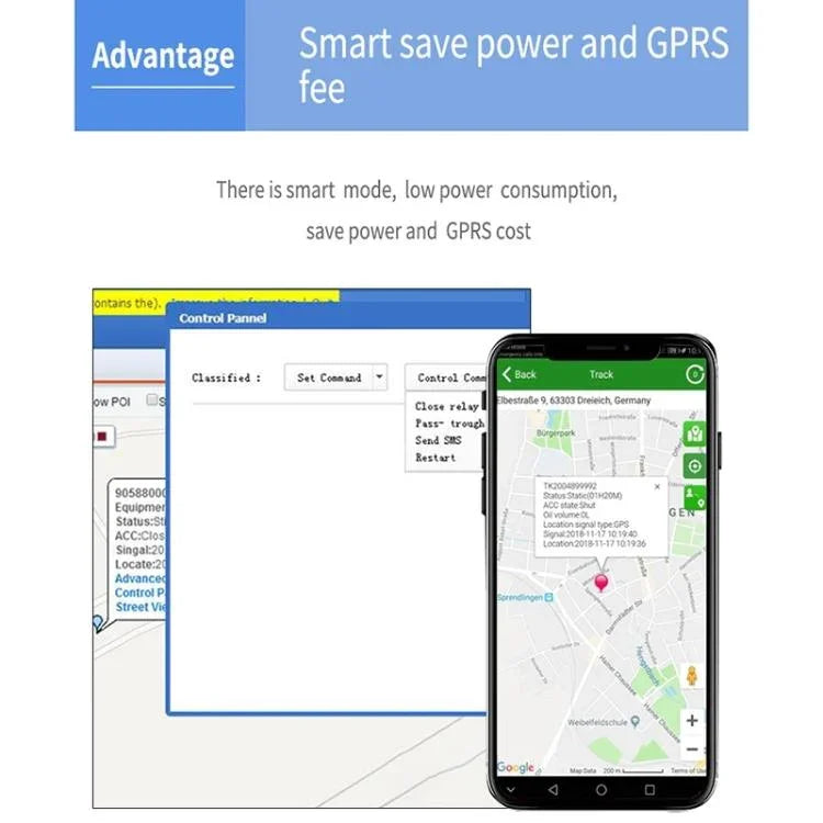 TK202A 4G Car Truck Vehicle Tracking GSM GPRS GPS Tracker Support AGPS, Battery Capacity: 6500mAh, 4G 6500mAh