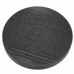 Creative Round Solid Wood Tea Tray Hotel Wooden Tay Storage Tray, Diameter: 27 cm, Black, Diameter: 27cm