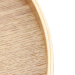 Creative Round Solid Wood Tea Tray Hotel Wooden Tay Storage Tray, Diameter: 33cm, Wood Color, Diameter: 33cm