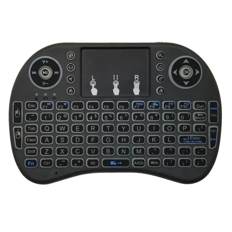 Support Language: English i8 Air Mouse Wireless Backlight Keyboard with Touchpad for Android TV Box & Smart TV & PC Tablet & Xbox360 & PS3 & HTPC/IPTV, English