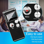 SK012 16GB Smart Noise Reduction HD Voice Recording Pen, Black 16GB