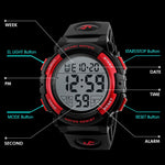 SKMEI 1258 Multifunctional Outdoor Sports Noctilucent Waterproof Wrist Watch, Size: S