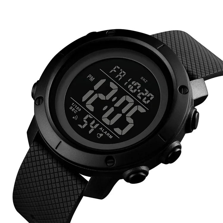 SKMEI 1426 Multifunctional Outdoor Fashion Noctilucent Waterproof Black Machine Rubber Ring Digital Watch, Black Machine Rubber Ring, 1426 Black Machine Rubber Ring
