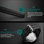 SKMEI 1251 Men Fashionable Outdoor 50m Waterproof Sports Watch Digital Watch with PU Watchband