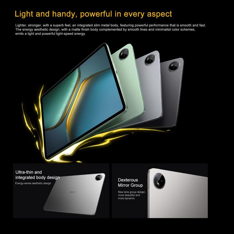 iQOO Pad5 12.1 inch Tablet PC, 8GB+256GB, OriginOS 5 MediaTek Dimensity 9300+ Octa Core, 8GB+256GB