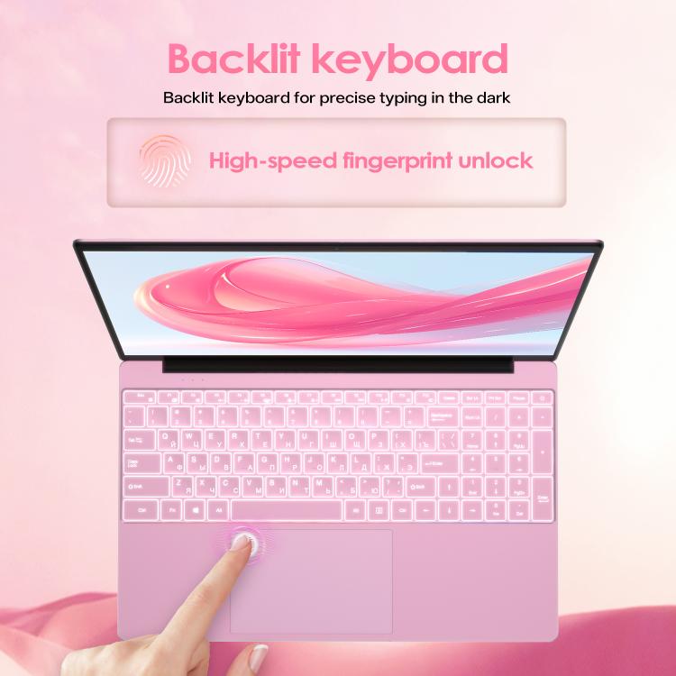 GXMO T152J 15.6 inch Laptop, No Memory, Windows 11 Pro Intel Celeron N5100 Quad Core, Support Fingerprint Unlock, UK Plug, No Memory, UK Plug