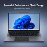 E157 15.6 inch Lightweight Laptop, 8GB+256GB, Windows 11 Intel Alder Lake N100 Quad Core, US Plug, Intel N100