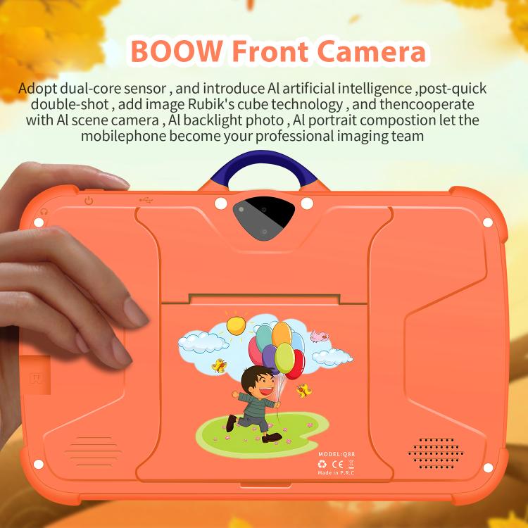 BDF C8 7 inch WiFi Kids Tablet PC, 2GB+32GB, Android 8.1 MTK6735 Octa Core CPU, US Plug, 4GB+64GB