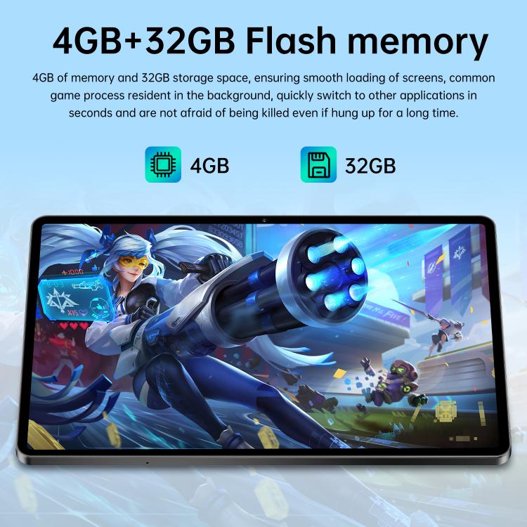 Pro 13 10.1 inch 4G LTE Tablet PC, 4GB+32GB, Android 10 MTK6755 Octa Core, AU Plug, AU Plug