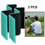 2 PCS Portable Folding Cellular Massage Cushion Outdoors Damp Proof Picnic Seat Mats EVA Pad, 2 PCS (Orange), 2 PCS (Blue), 2 PCS (Purple), 2 PCS (Red), 2 PCS (Dark green), 2 PCS (Grass green)