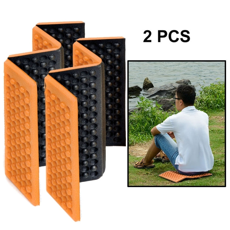 2 PCS Portable Folding Cellular Massage Cushion Outdoors Damp Proof Picnic Seat Mats EVA Pad, 2 PCS (Orange), 2 PCS (Blue), 2 PCS (Purple), 2 PCS (Red), 2 PCS (Dark green), 2 PCS (Grass green)
