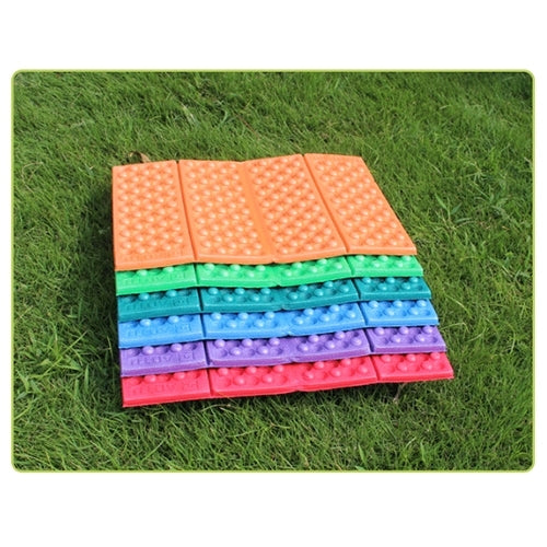 2 PCS Portable Folding Cellular Massage Cushion Outdoors Damp Proof Picnic Seat Mats EVA Pad, 2 PCS (Orange), 2 PCS (Blue), 2 PCS (Purple), 2 PCS (Red), 2 PCS (Dark green), 2 PCS (Grass green)