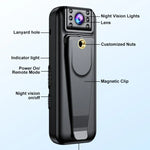 A82 IR Night Vision Rotating Lens 2K HD Video WiFi Recorder with Back Clip - Trustpick