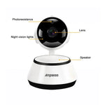 Anpwoo YT001 720P HD WiFi IP Camera with 6 PCS Infrared LEDs, Support Motion Detection & Night Vision & TF Card(Max 64GB) - Trustpick
