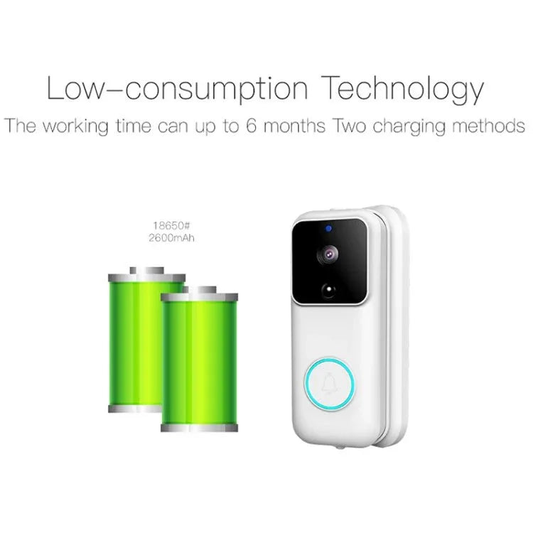 Anytek B60 720P Smart WiFi Video Visual Doorbell, Support APP Remote & PIR Detection & TF Card - Trustpick