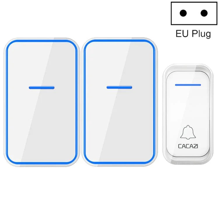 CACAZI A68 - 2 One to Two Wireless Remote Control Electronic Doorbell Home Smart Digital Wireless Doorbell - Trustpick